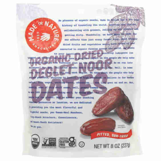 Organic Dried Deglet Noor Dates Pitted Sundried 8 oz (227 g)