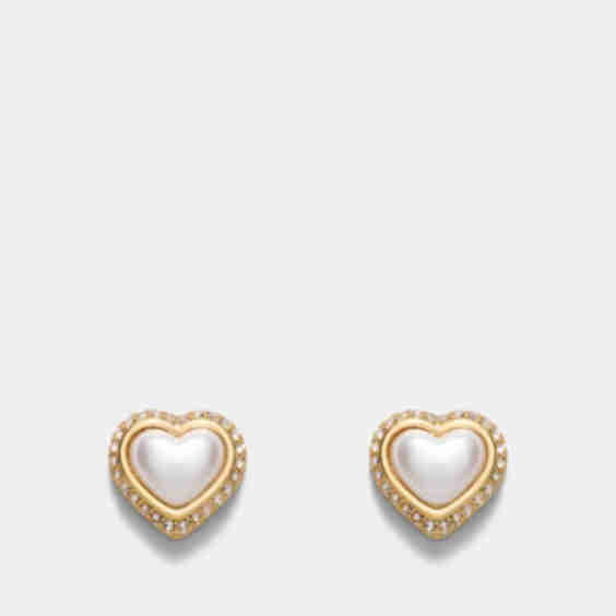 Relic Heart Stud Earrings