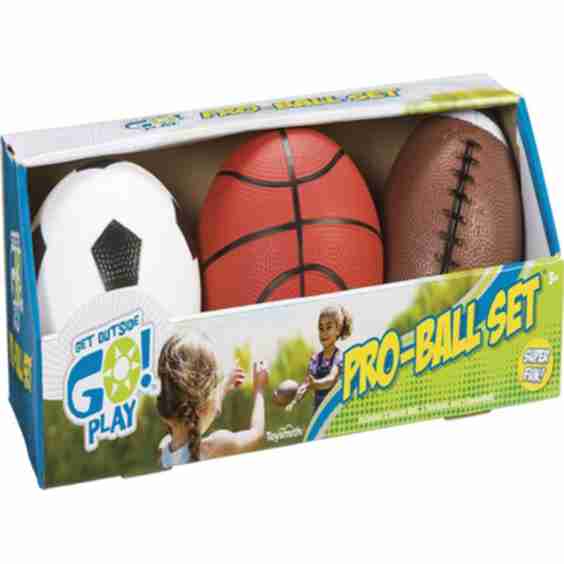 Pro-Ball Set Soccer, Basketball, Football