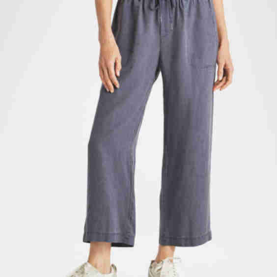 Angie Cropped Wide-Leg Pants