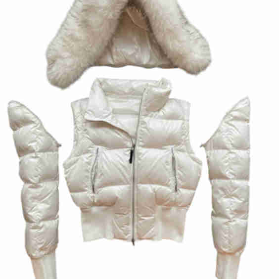3 in 1 Leather Laqué Jacket