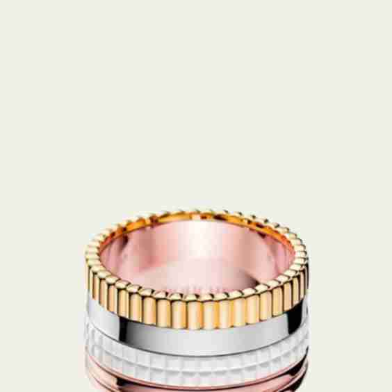 18K Gold Diamond PVD Large Quatre Classique Ring