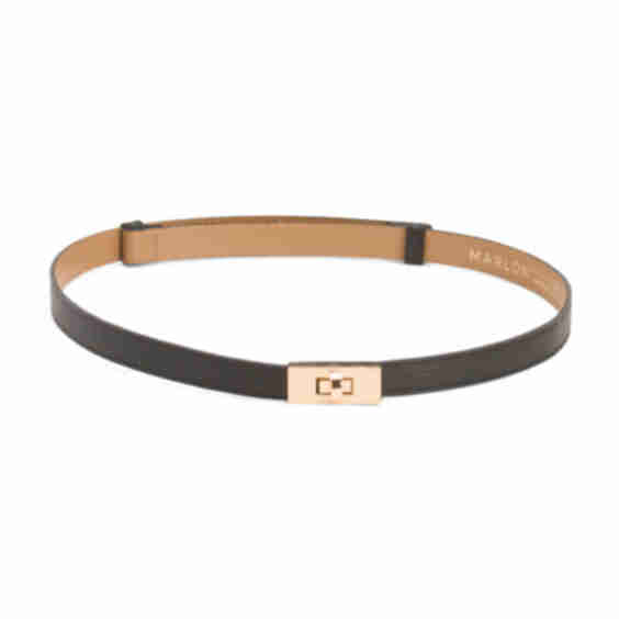 Leather Turn Lock Belt