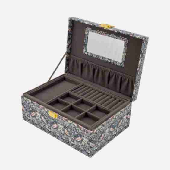 Strawberry Thief Tana Lawn Cotton Square Jewellery Box
