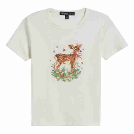 Doe Holiday Cotton Blend Graphic T Shirt