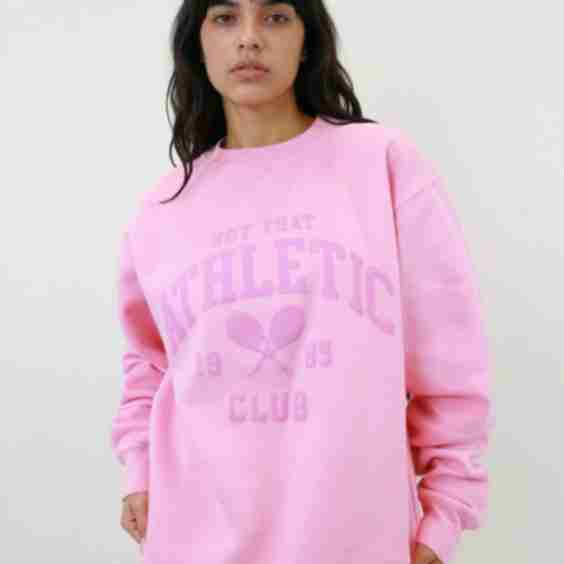 Not That Athletic Club Oversized Crewneck Sweatshirt