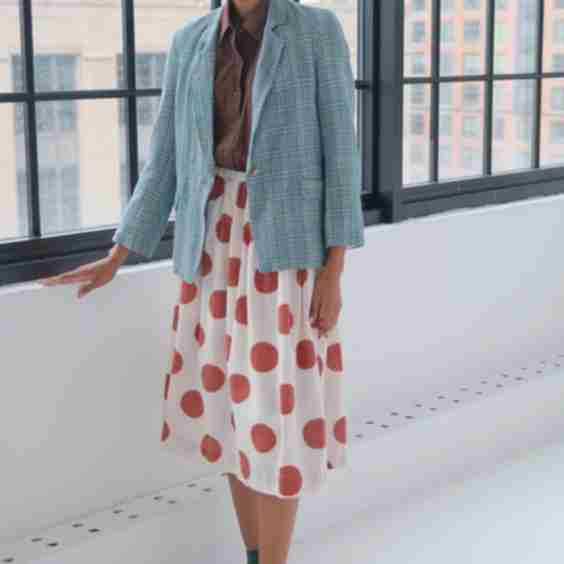 Ocean Plaid Blazer