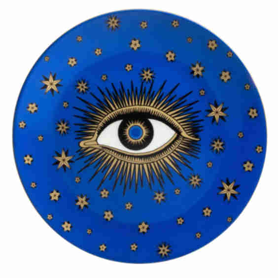 Evil Eye Decorative Coupe Plate