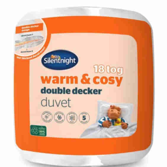 Warm And Cosy Double Decker 18 Tog Duvet