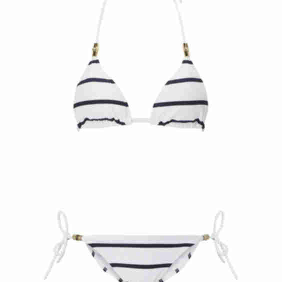 Nautical Stripe Triangle Bikini