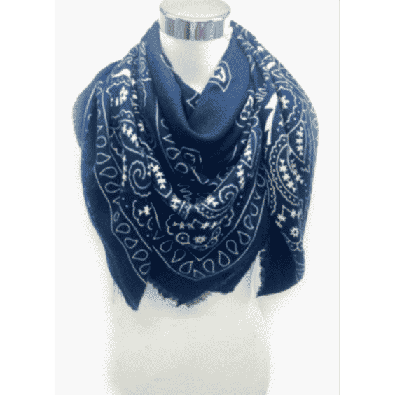 Large Square Bandana Pattern Scarf