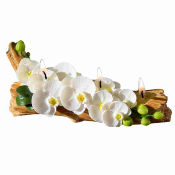Orchid Arrangement Candle