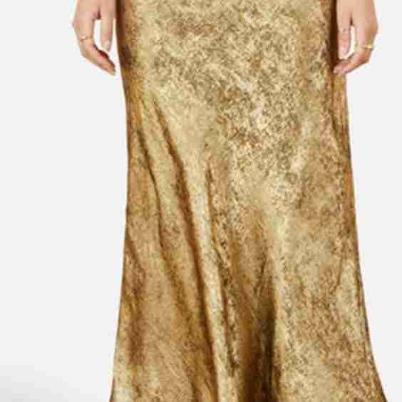 Satin Midi Skirt
