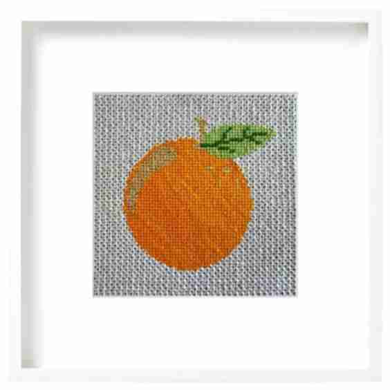 Orange Beginner Needlepoint Kit