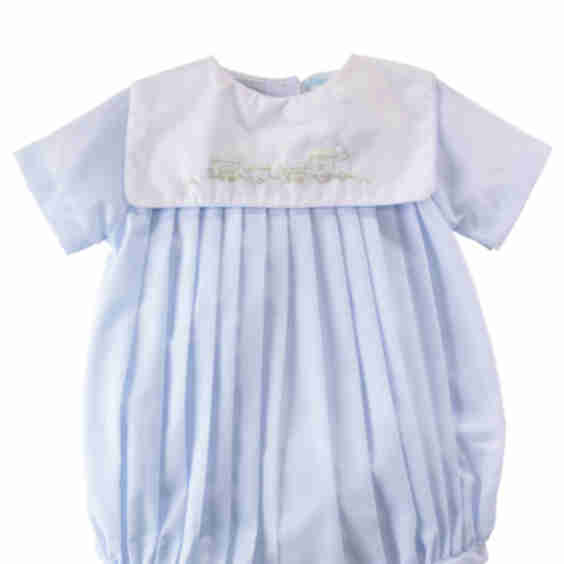 Pleated Bubble Romper - Newborn