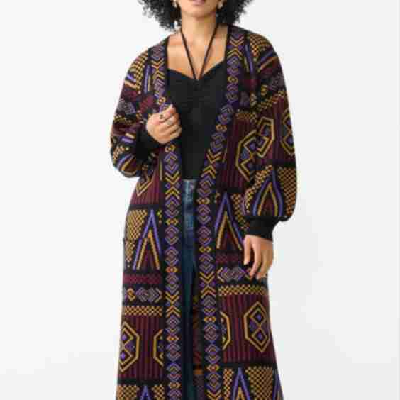 Oratile African Print Cardigan