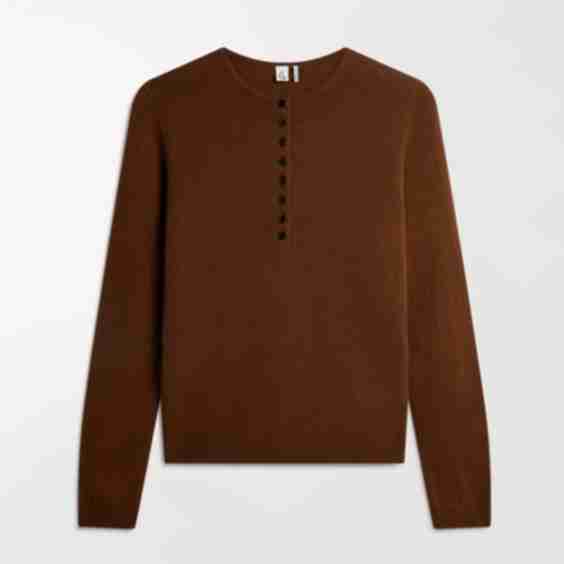 Cashmere Merino Henley Jumper