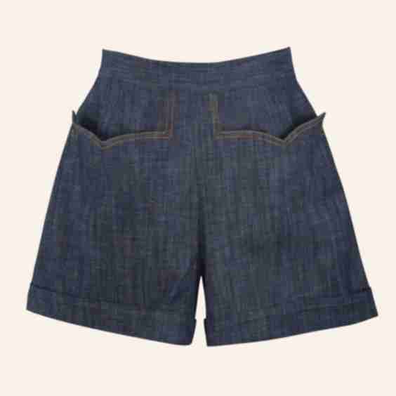 Shorts Denim Gold Stitch