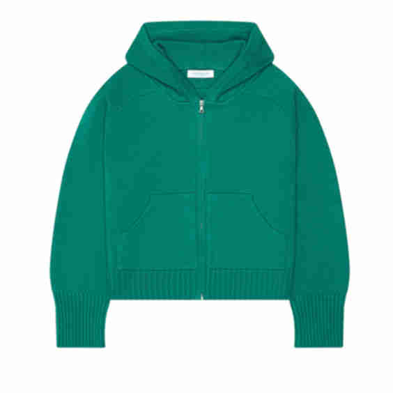 Cashmere Zip Up Hoodie