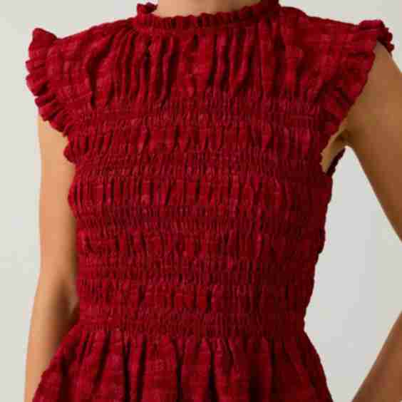 Flamenco Ruffle Smocked Top
