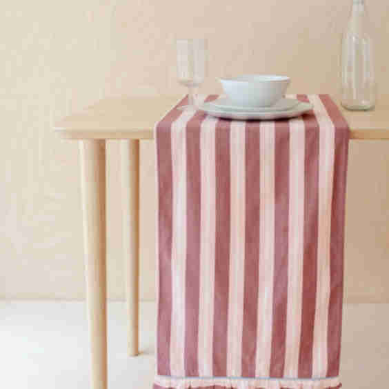 Repurposed Fabric Table Runner