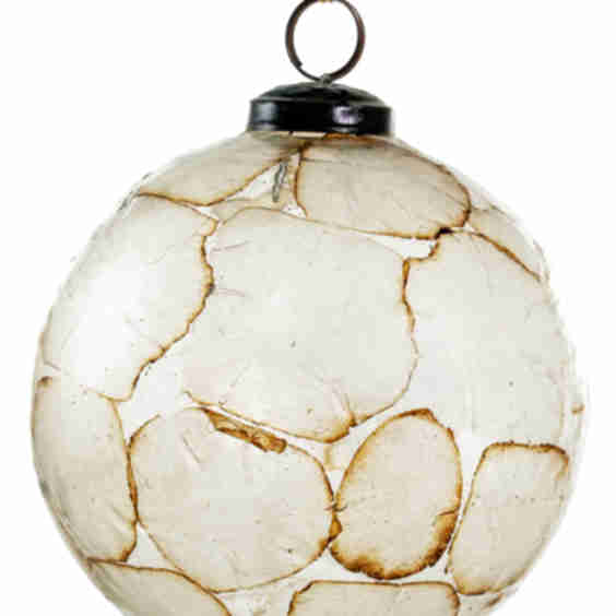 Glass Ball Burned Paper Mosaic Transparent