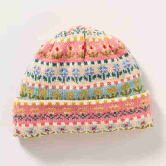 Tulip Fairisle Wool Beanie