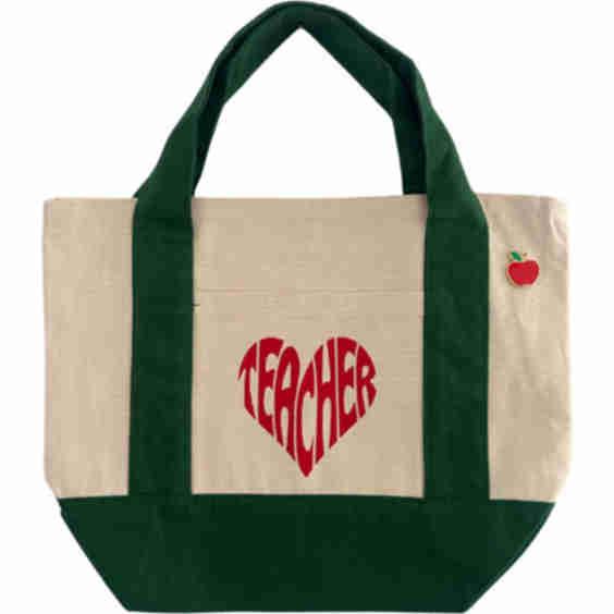 Teacher Mini Canvas Tote
