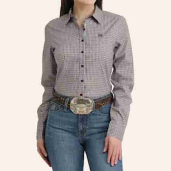 Geo Print Long Sleeve Shirt