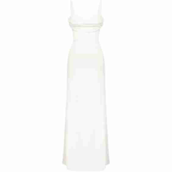 Gathered Detail Maxi Dress