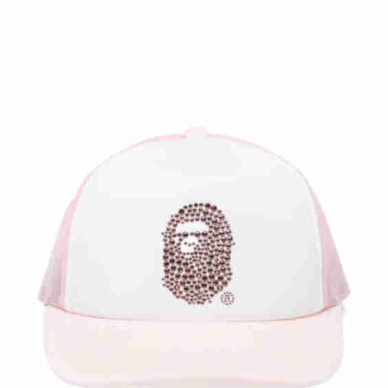 Crystal-Embellished Mesh Cap