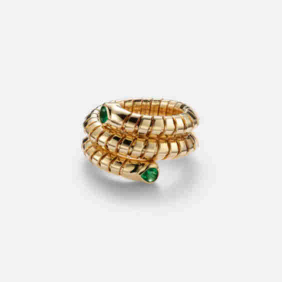 Trisolina Emerald Ring