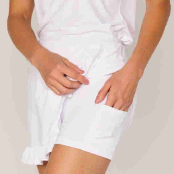 Ruffle Wrap Skort