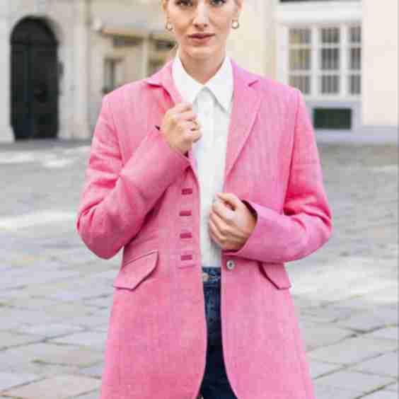 Jane-Austrian Women's Linen Jacket