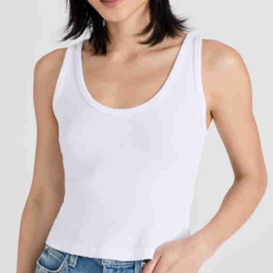 Crop Rib Tank Top