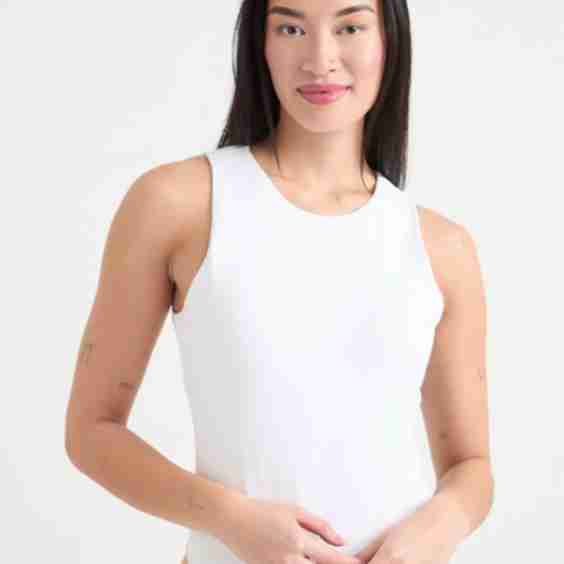Sleeveless High-Neck Bodysuit