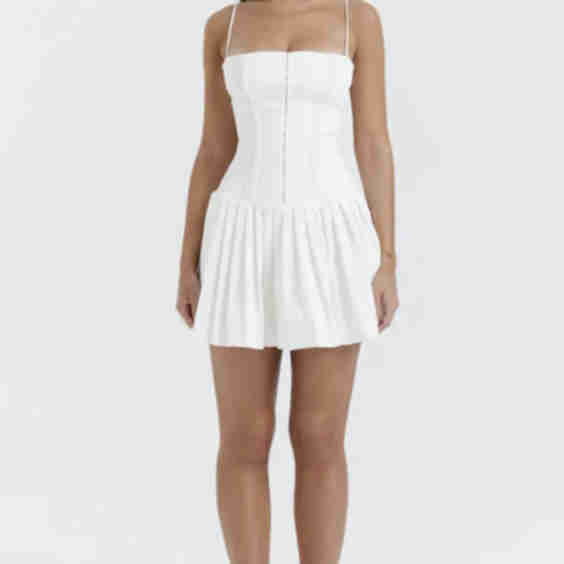 Marcy Pleated Mini Dress