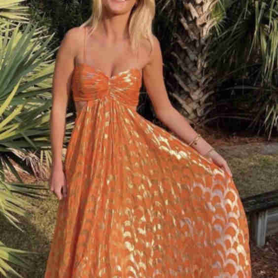 A-Line Spaghetti Straps Chic Long Party Dress