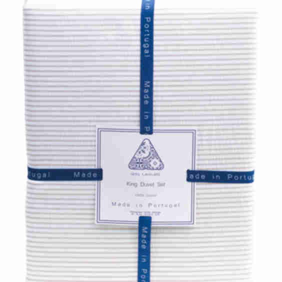 Seersucker Striped Duvet Cover Set