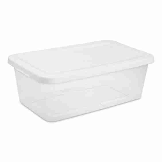 Set of (10) 6 Qt. Storage Boxes