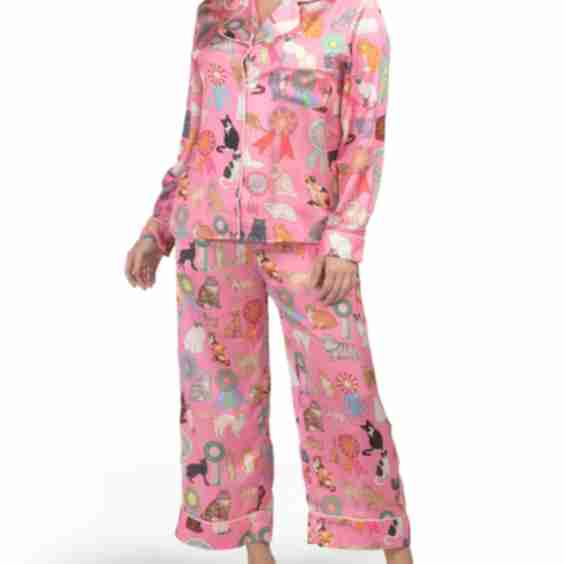 2pc Cat Show Pajamas Set