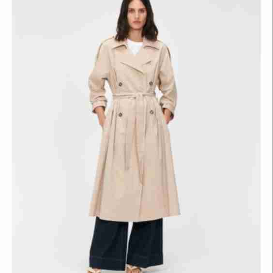 Parachute Cotton Nylon Trench Coat