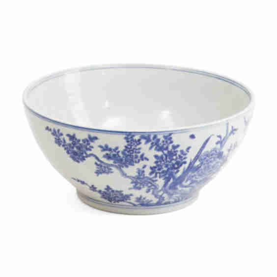 14x7 Bird Floral Bowl
