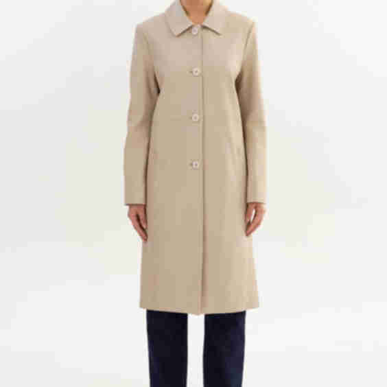 Longline Leather Coat