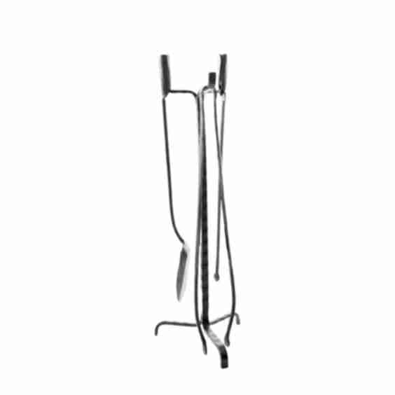 A Ferro E Fuoco Fireplace Tools with Cutlery Stand