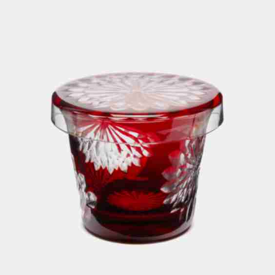 Edo Kiroko Hand-Cut Lidded Glass
