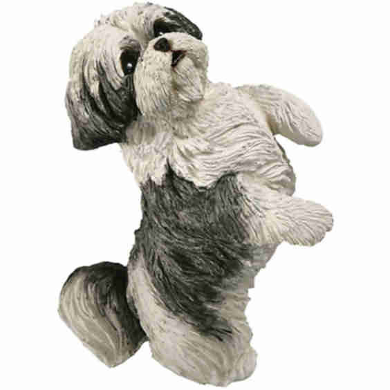 Small Size Shih Tzu Dog Sculpture