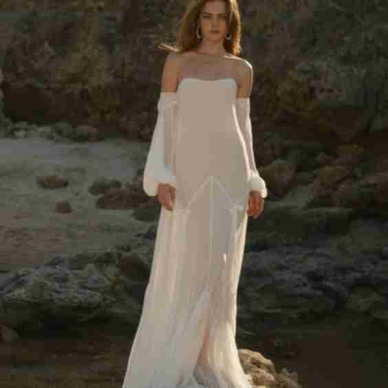 Number Three Chiffon Sheath Gown