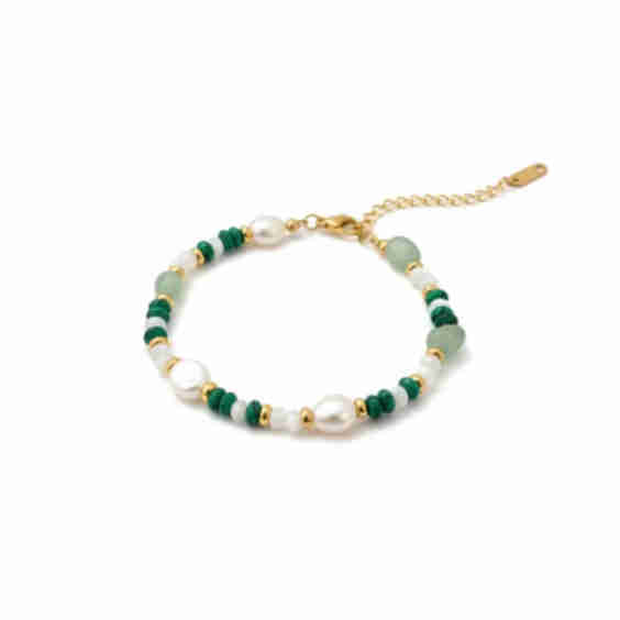 Beaded Baroque Pearl Bracelet