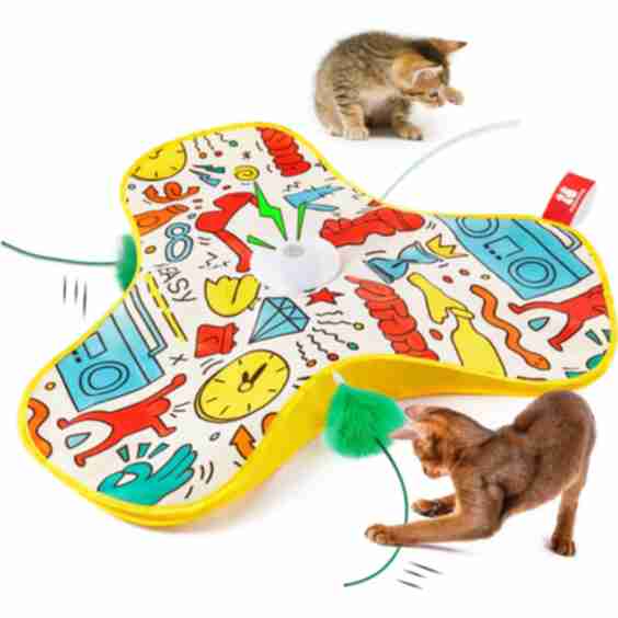 Interactive Cat Feather Toy